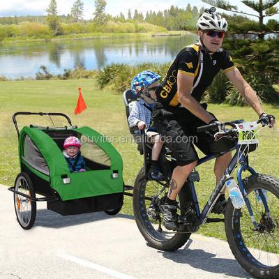 China Foldable Hot Selling Baby Stroller Child Bike Trailer Baby Pram Bicycle Stroller Suspension Jogger Bicycle Trailer Child (BT003) for sale