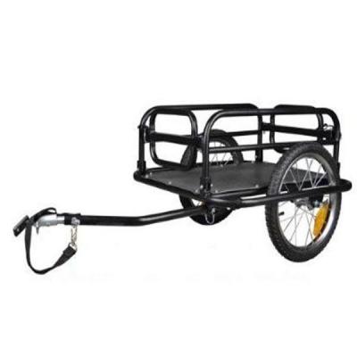 China Double Wheel Mini Enclosed Cargo Bike Heavy Duty Load Trailer for sale