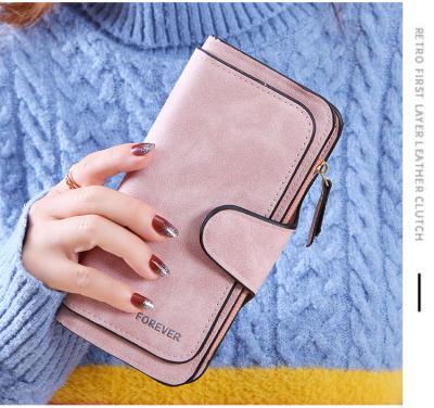 China Wholesale New Fashion Women RFID Card Holder Wallet Phone Case Zipper Multi Pocket Colorful PU Leather Long Clutch for sale