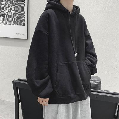 China Polyester Mens Womens Oversized Hooded Sweatshirts Spring Autumn Male Casual Hoodies Men Solid Sweatshirt Streetwear for sale