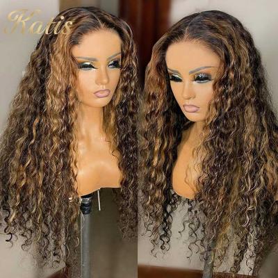 China Can Be Free Sample Cuticle Aligned Cuticle Aligned Color Brazilian Remy Hair Wigs Glueless Full Lace Frontal Bleached Lace Front Wigs for sale