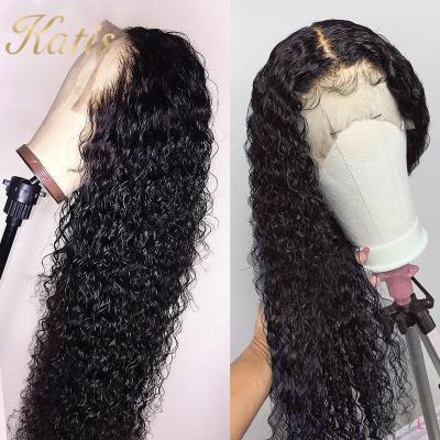 China Can Be Bleached Virgin Indian Colored Wigs Hair Transparent Wig 12A HD Glueless Jerry Curl Full Lace Front Free Sample With Baby Hair for sale