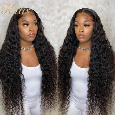 China Can Be Free Sample HD Bleached Full Lace Hair Wigs For Black Women , Virgin Brazilian Hair Wholesale Transparent Lace Front Wig for sale