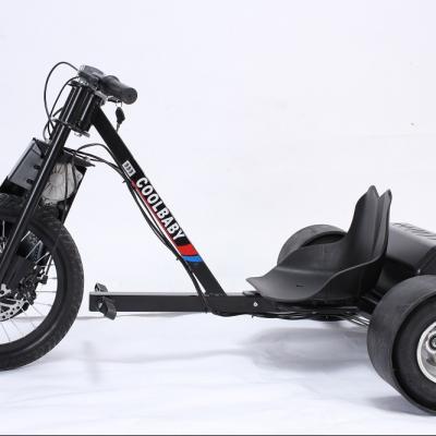 China Teenager coolobaby Electric Tricycle Key+Power Indicator Drift Scooter 360 Go Cart Car High Quality Low Price for sale