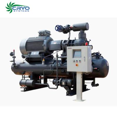 China Industrial Refrigeration Parts Refrigeration Single Stage Or Two Stage Screw Compressor Units for sale