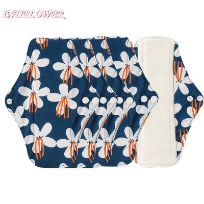 China INTIFLOWER Sanitary Napkin 5pcs/set Menstrual Bamboo Reusable Negative Ion Panties Washable Sanitary Pad Wholesale Super Absorbent Liners for sale