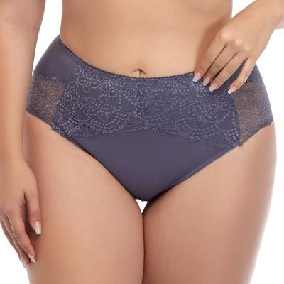 China New XL-6XL INTIFLOWER 88709 sexy ladies breathable lace up high waist panties plus size briefs for sale