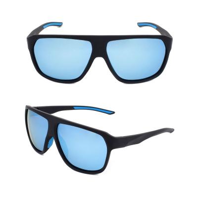 China Sports Sunglasses 2023 new design unisex polarized mirrored lenses tr90 sport sunglasses running sunglasses with anti slip tip for sale