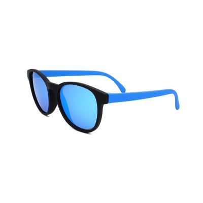 China Round 2022 newest trendy round Light-weight TAC lens custom logo floating sunglasses polarized for sale