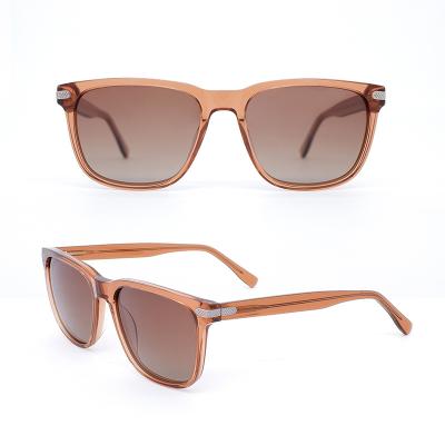 China Square wholesale OEM 2022 high quality uv400  polarized square flat top acetate sunglasses men for sale