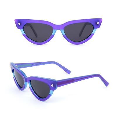 China Cat Eye high quality sexy cat eye women polarized lens cellulose acetate sunglasses wholesale for sale