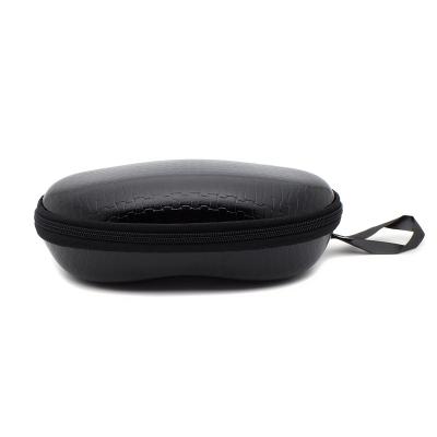 China PU custom logo black PU leather sunglasses case hard sunglasses packaging for sale