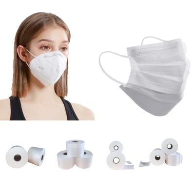 China Waterproof PP Spunbond SSS / Hydrophobic Super Soft SS Masks Material Used For Non Woven Fabric 3mm Medical White Earline for sale