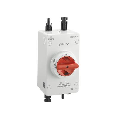 China ISOLATOR Waterproof Enclosed Isolator Switch DC 1200V 32A WITH MC4 Solar Isolator Switch BYT-32M1. with cable for sale