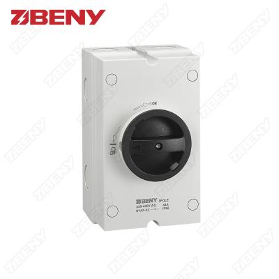 China 3P 230V 440V AC IP66 Enclosed Electrical Isolation Switch For AC Application BYAF-32 3P for sale