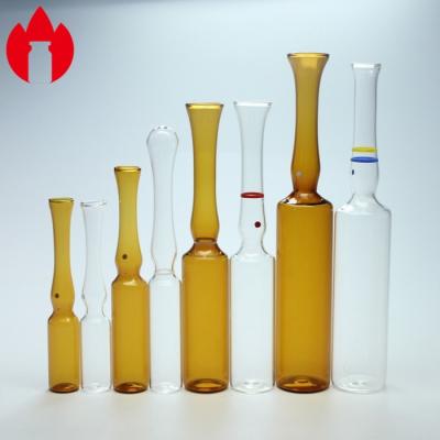 China Glass Ampoule 1ml-20ml Empty Clear Or Amber Pharma Injection Glass Ampoule for sale