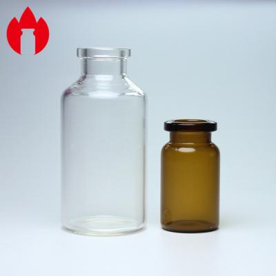 China Transparent Or Amber Medical Small Glass Bottle Vial 2ml 3ml 5ml 10ml 20ml 30ml for sale