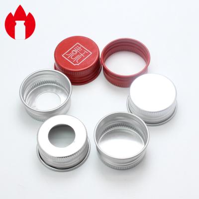 China 28mm Threaded Aluminum Cap For Glass Screw Bottle for sale