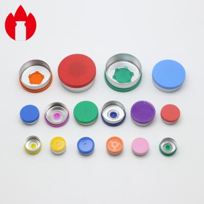 China Vial Cap Medical Aluminum Plastic Flip Off Caps for sale