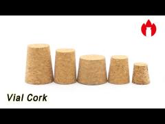 Natural / Synthetic Vial Cork Wood Color Non Spill For Test Tube