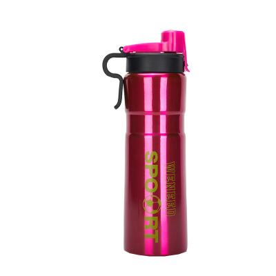 China Hot Selling Stocked 750ML Travel Water Bottle Wholesale Sports Plastic Water Bottles With Custom Logo for sale