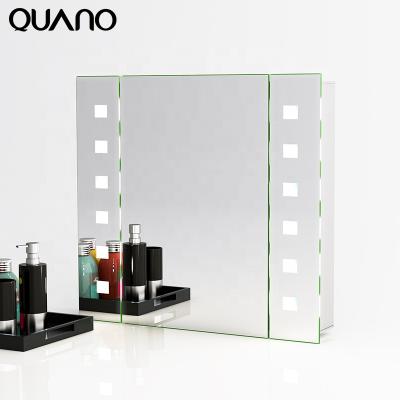 China Modern Stylish Modern Bathroom Dressing Table Mirror Cabinet With LED Light for sale