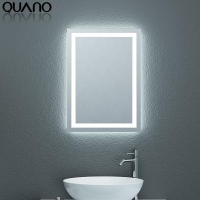 China Illuminated Rectangular Shape LED Backlit Mirror With Acrylic Diffuser for sale