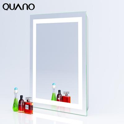 China Illuminated Frameless LED Bathroom Mirror With IR Sensor Switch for sale