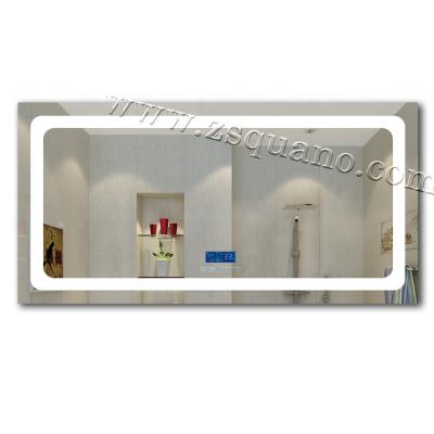 China Illuminated Integral Bathroom Wall Mirror With Illuminated Light for sale