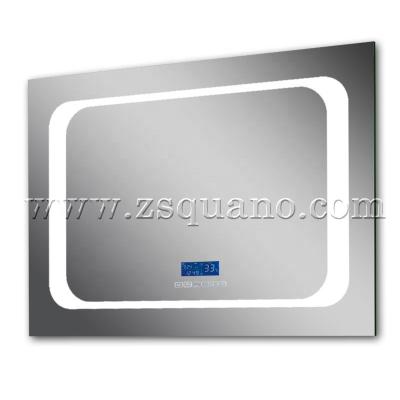 China Illuminated Touch Screen LED Bathroom Mirror With Radio for sale