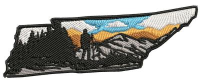 China Tennessee State Embroidered Patch Iron/Nähen-auf Applikations-Reise-Andenken wandern zu verkaufen