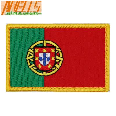 Κίνα Portugal Flag Embroidered Emblem Portuguese Military Tactical Flag Iron On Sew On National Patch προς πώληση