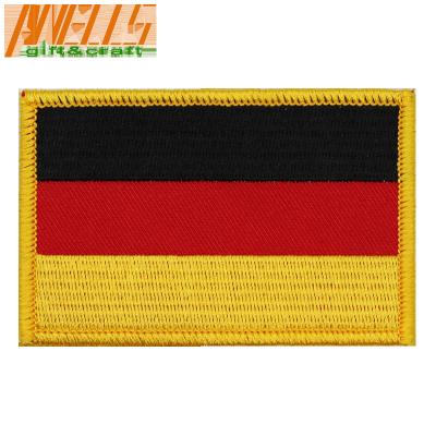 China National Flag Of German Embroidery Iron-on Patch Germany DE Flag Military Embroidered Tactical Patch Morale Shoulder App zu verkaufen