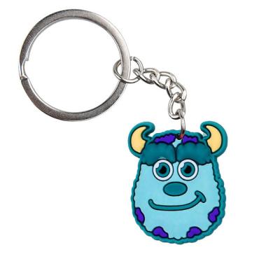 中国 モンスター大学シリコーンのかわいい漫画のKeychainポリ塩化ビニール柔らかいゴム製Keychain 販売のため