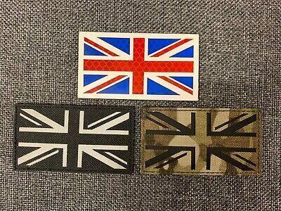 China Camo UK Union Jack IR Patch Reflective Morale Flag Tactical Patches for sale