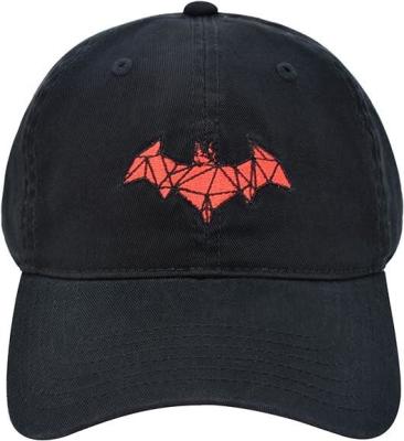 China Wimperige Halloween Vampier Bat Geborduurde Baseball Cap Katoen Geborduurde Logo Cap Boog Visor Te koop