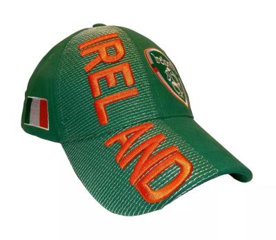 China Bill3-D Adjustable Embroidered Baseball Hat Cap Mexico Country Letters Emblem Green with Red for sale