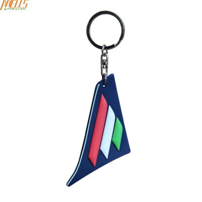 China Cute Cartoon Logo PVC Key Chain Non Toxic Environmental Friendly for sale