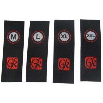 China Comfortable  Woven Clothes Label High Density Merrow Border No Minimum for sale