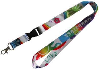 China Cool Lanyard Plastic Holder Washable Breakaway Silkscreen Printing for sale