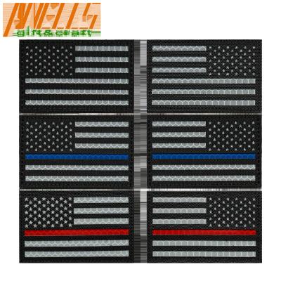 China Garment Flag Velcro Backing Polyester Embroidery Patch for sale