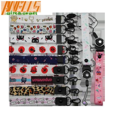 China Anime de nylon Lanyard Adjustable Hand Wrist da porta-chaves da correia da sarja de Pantone à venda