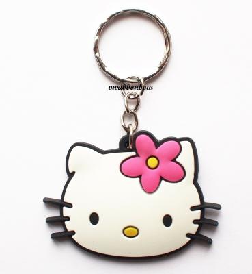 China De in het groot ketting van pvc van Hello Kitty Head van het Manierontwerp Leuke Rubber Zeer belangrijke Te koop