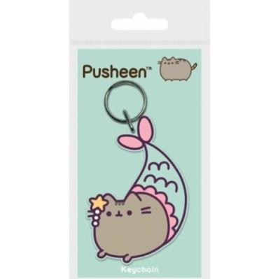 China Pusheen Rubber PVC Key Ring Pendant Keychain Mermaid Design for sale