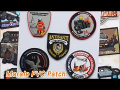 Camo Morale PVC Patch Soft Transparent Waterproof Embossed 2D 3D