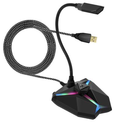 China RGB light Great Performance Wired Microphone Flexible Gooseneck Microphone for sale