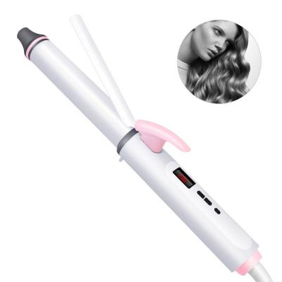 China LCD Screen Temperature Setting Ionic Electric Hair Curler Long Curving 26mm Hair Curling Iron for sale