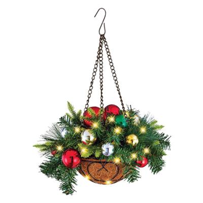 China Hanging Art Decor Christmas Decorations Door Props Christmas Tree Christmas Flower Basket for sale