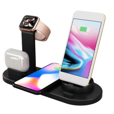 China Smart Watch 4 in 1 Support 10W New Product Fast Wireless Charging Qi Wireless Charger for sale