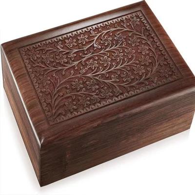 China Customization Human Ashes Adult Professional Wooden Urns Supporting Customized Wooden Urns Cinerary Caskets for sale